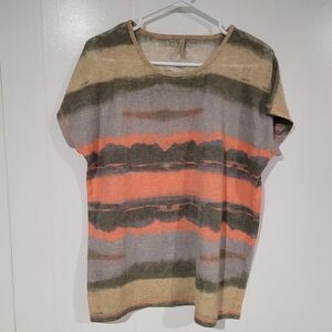 Soyaconcept Aretha T-shirt in a coral haze combination of colors. Size XL